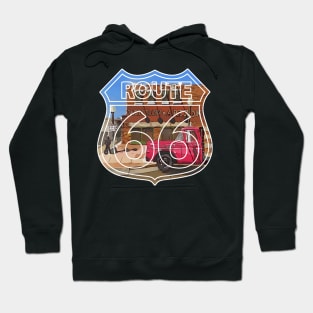 Corner in Winslow Arizona, Route 66, Eagles song Take it Easy - WelshDesigns Hoodie